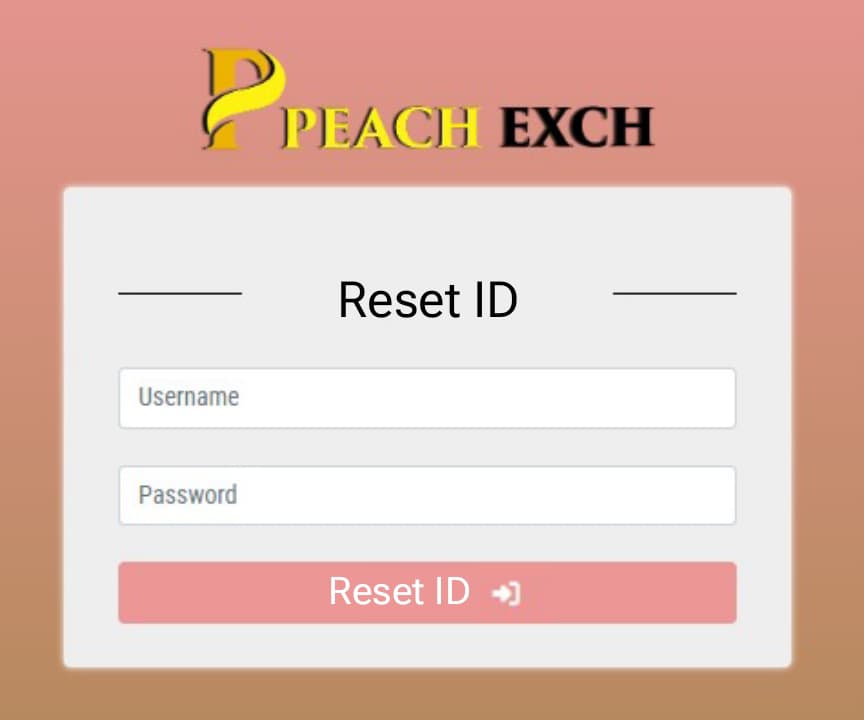 Peach Exchange Admin login